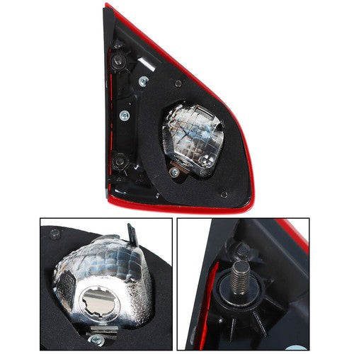 DURAFORCE Passenger Right Side Tail Light Chrome Brake Lamp For Nissan Altima Series 16-18