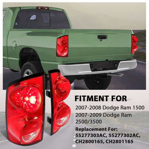 Tail Lights Brake Lamps for Dodge Ram 1500 2007-2008 2007-2009 Ram 2500 3500 DOT