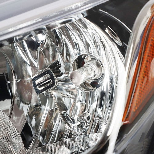 DURAFORCE For 20-21 Nissan Versa S SV Left Headlight Replacement Chrome Housing Clear Lens