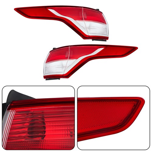 DURAFORCE For Ford Escape 2013 2014-2016 Left+Right Side Rear Tail Light Brake Lamp Chrome