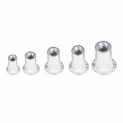DURAFORCE 150 Pack Aluminum Rivet Nut Kit Rivnut Nutsert Standard Inch SAE Imperial