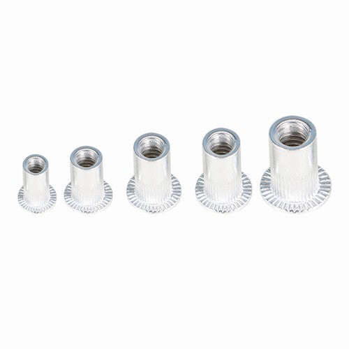 DURAFORCE 150 Pack Aluminum Rivet Nut Kit Rivnut Nutsert Standard Inch SAE Imperial