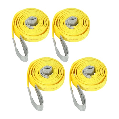 DURAFORCE 4Pack 10ft × 2in Lift Sling Straps Heavy Duty Lifting Slings Web Sling 14000lbs