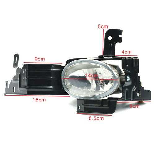 DURAFORCE For 2011-2012 Honda Accord Sedan Clear Fog Lights Bumper Driving Lamps+Switch