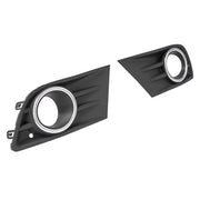 DURAFORCE Fog Light Cover Bezel w/Chrome Ring For Honda Pilot 2012 2013 2014 2015 LH & RH