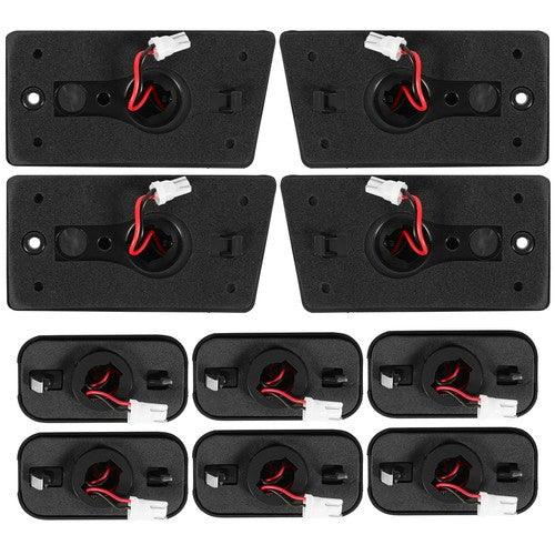 DURAFORCE 10PCS LED Cab Roof Light Marker Roof Top Lamps Smoke For 2003-2009 Hummer H2 SUT