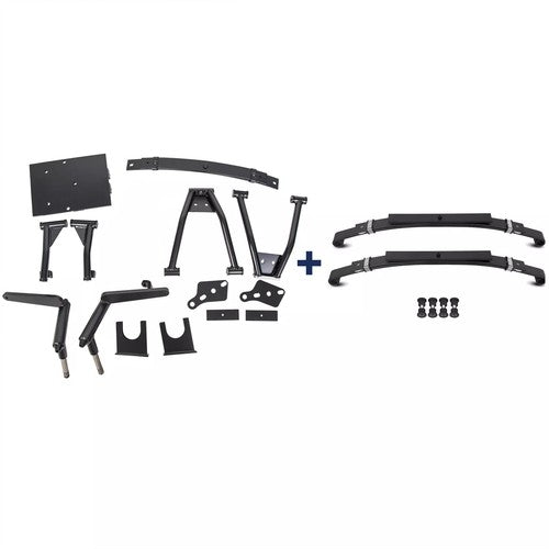 DURAFORCE 6" Double A-Arm Lift Kit Rear Leaf Springs for Club Car DS Golf Cart 1982-2003