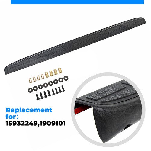 Tailgate Spoiler Cap Molding Top Protector for 1999-2007 Silverado Sierra Black