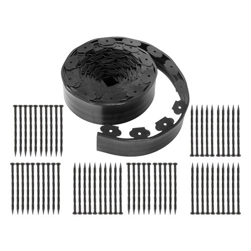 DURAFORCE Flexible Garden Landscape Edging No Dig Lawn Edging Border With Anchoring Spikes
