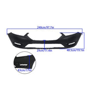 DURAFORCE Primed New Front Upper Grille+Front Bumper Cover Fit For Ford Taurus 2013-2019