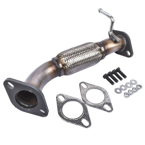 DURAFORCE Exhaust Front Flex Pipe for 2011-15 Optima Sonata HYBRID W/o Oxygen Sensor Ports