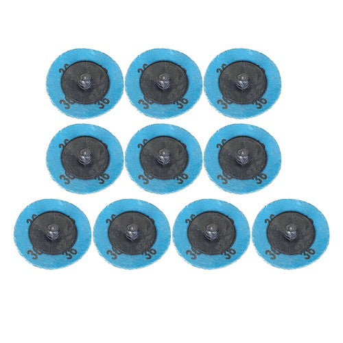 DURAFORCE 51Pcs 2" Roll Lock Die Grinder Quick Change Sanding Disc 36 60 80 120 240 Grit