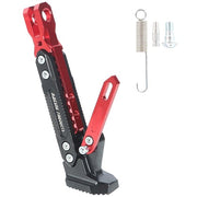 DURAFORCE CNC Adjustable Motorcycle Kickstand Foot Side Support Stand Aluminum Alloy