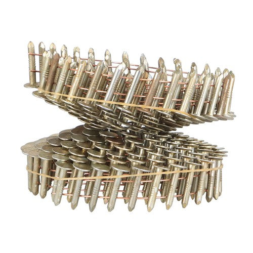 DURAFORCE 7/8" × 0.12" × 3/8" 15 Degree Galvanized Coil Roofing Nails 7200 Pack