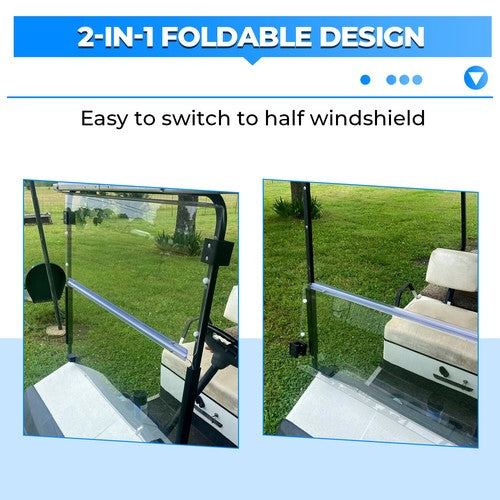Windshield for EZGO Marathon Golf Cart Clear 1986 1994 5 Gas Electric Model