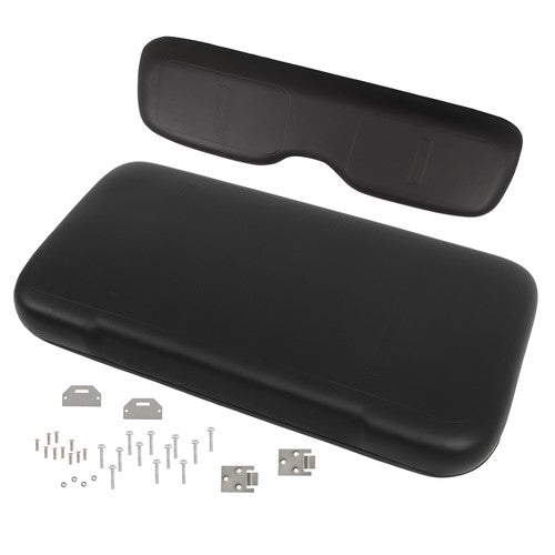 DURAFORCE For EZGO Medalist TXT Golf Cart 1994-2013 Black Front Seat Cushion with Hardware