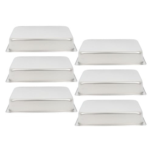DURAFORCE Table Pans 6 Pack 4 Inch Deep Restaurant Steam Table Pans Without Lid Full Size