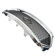 DURAFORCE Mesh Front Upper Bumper Grille Plastic Chrome Frame For Ford Taurus 2013-2019