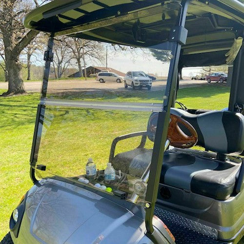 DURAFORCE Foldable Tinted Golf Cart Windshield Windscreen For Yamaha G29 Drive 2007-2016
