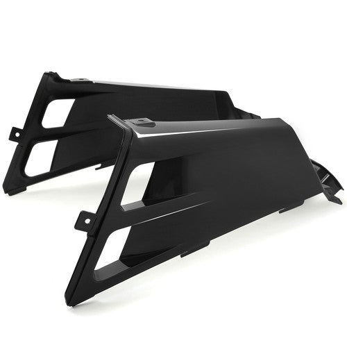 DURAFORCE Pair Gas Tank Side Covers Plastic Wrap For Yamaha Banshee 1987-2006 Black