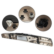 DURAFORCE Rear Step Bumper Assembly Chrome Steel Fit For 1997-2003 2004 Dodge Dakota