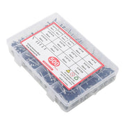 DURAFORCE For DIY USE 500 Pcs pop rivets assortment kits 3/32" 1/8" 5/32" 3/16"