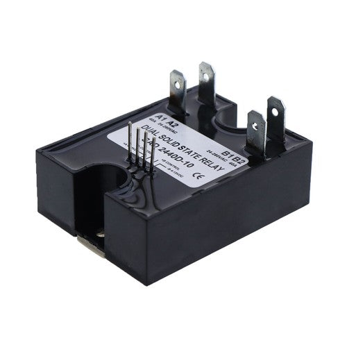 D2440D-10 Dual Solid State Relay Random Turn On SSR 4 15 VDC Input 280VAC 40A