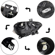 DURAFORCE Black Headlight LED DRL Projector Lamp Right Side Fit For Ford Mustang 2018-2020