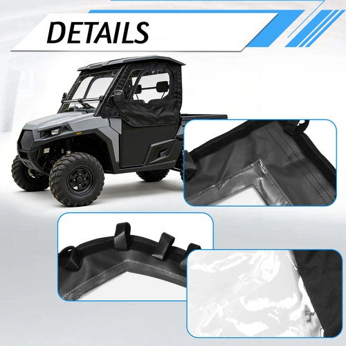 PVC Soft Half Door Enclosure Black Clear for T-Boss 550 750 560 760 UTV