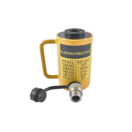 DURAFORCE 20Tons Capacity 2'' Stroke Single-Acting Hollow Plunger Hydraulic Cylinder Jack
