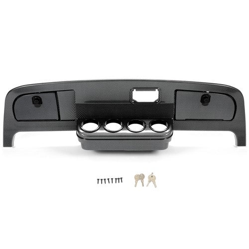 DURAFORCE For EZGO TXT Golf Cart 1994-2013 Dash Assembly Cover Kit Carbon Fiber Printing