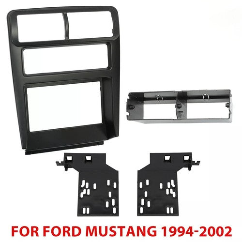 DURAFORCE Double Din Car Radio Stereo Dash INSTALL Kit Bezel For 1994-2002 Ford Mustang