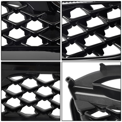 DURAFORCE For Subaru WRX/WRX STI 2015-2017 Front Grille Mesh Plastic Gloss BLK Replacement