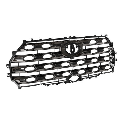 DURAFORCE Front Bumper Grill Electroplated Black for Toyota Tundra Platinum 2022-2024