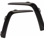 DURAFORCE Left+Right Side Front Bumper Molding Trim Fit Honda Pilot 2023-2025 Glossy Black