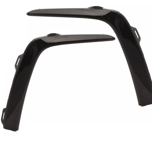 DURAFORCE Left+Right Side Front Bumper Molding Trim Fit Honda Pilot 2023-2025 Glossy Black