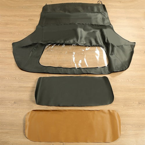DURAFORCE Fits BMW E30 Convertible Soft Top & Plastic Window 3 series 1986-1993 Blk Vinyl