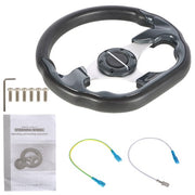 DURAFORCE 12" inch Golf Cart Steering Wheel For Yamaha EZGO Club Car Black USA