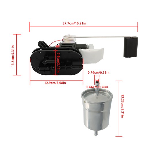 DURAFORCE Fuel Pump 703500771 For 2006 2007 2008 Can-AM Outlander 400 500 650 800 MAX ATV