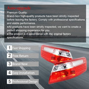DURAFORCE Pair Tail Lights Fit For Toyota Camry 2007-2009 Outer Lamps L+R Halogen Red Rear