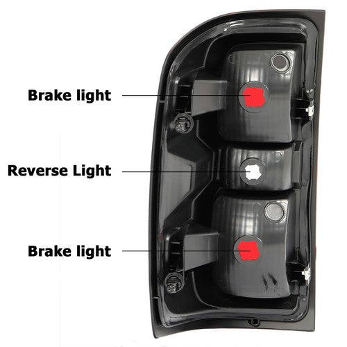 DURAFORCE Tail Light Brake Lamp Passenger Side For Chevy Silverado 1500 2014-2019 2018 DOT