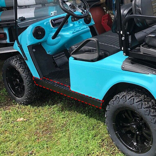 DURAFORCE Rocker Panel Aluminum Diamond Plate Side Cover For EZGO TXT Golf Cart 1994-2013