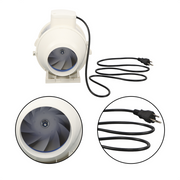 DURAFORCE Inline Duct Fan 4 Inch 280 CFM Ventilation Exhaust Fan for Bathroom Grow Tent