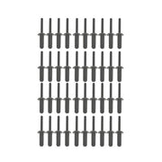 DURAFORCE 41Pcs Plastic Poly Rivet Gun Quick Set Riveting Hand Tool W/ 40 Poly Rivets USA