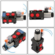 DURAFORCE 13 GPM Solenoid 12V DC 6 Port Hydraulic Adjustable Variable Flow Control Valve