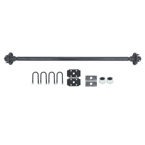 DURAFORCE For trailers Trailer Axle W/U-Bolt Kit 4lug-4' 52' Hub Face 42' SC 2000lb 2Klb