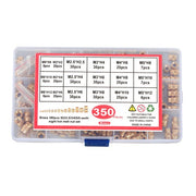 DURAFORCE 350Pack threaded inserts assortment kit M2-M6 metric internal thread rolled