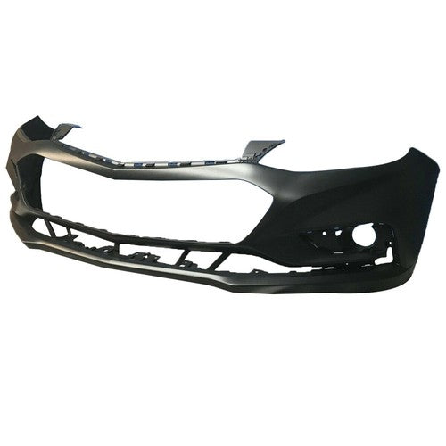 DURAFORCE NEW- Front Bumper Cover For Chevy Cruze 2016 2017 2018 w/o Park Assist Black