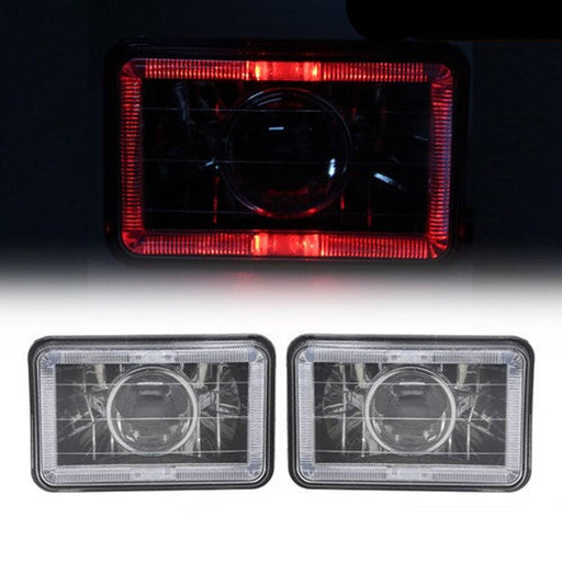 DURAFORCE 2PCS 4x6 LED Headlight Sealed Beam for 1994-1997 for Chevy S10 Blazer