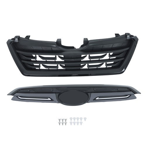 DURAFORCE Brand New For Subaru Forester 2022-2024 Front Bumper Upper Grille Plastic Black
